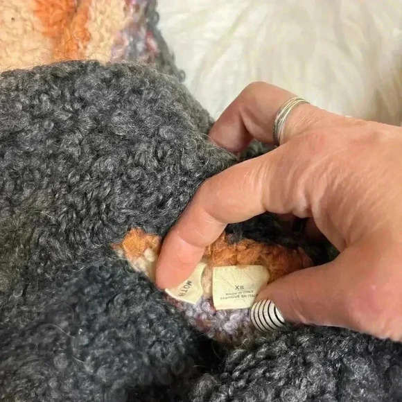 Anthropologie Moth Murray Striped Cowl Neck Sweater Wool Mohair Blend Size XS - Picture 6 of 9